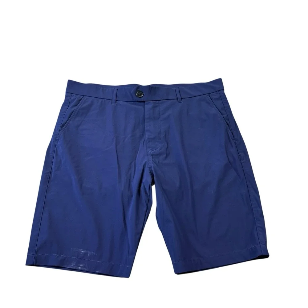 Greyson Montauk Isleworth Blue Flat Front Performance Golf Short Size 34